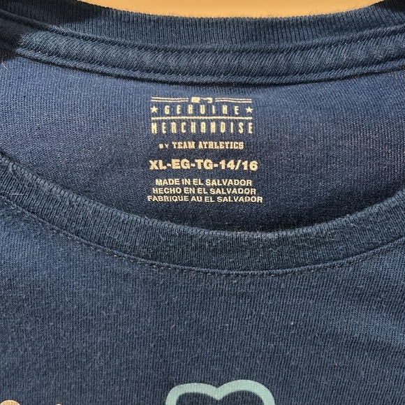 Kansas City Royals Womens Crew Neck Blue Short Sleeve Baseball Club Size 14/16 - Picture 3 of 4